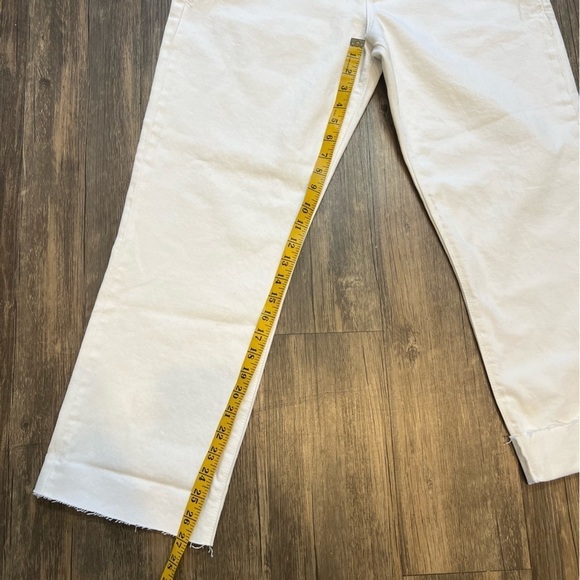 RTA Brand Women’s Dexter Belted Boyfriend Straight Leg Jeans White Pockets M - Picture 13 of 13